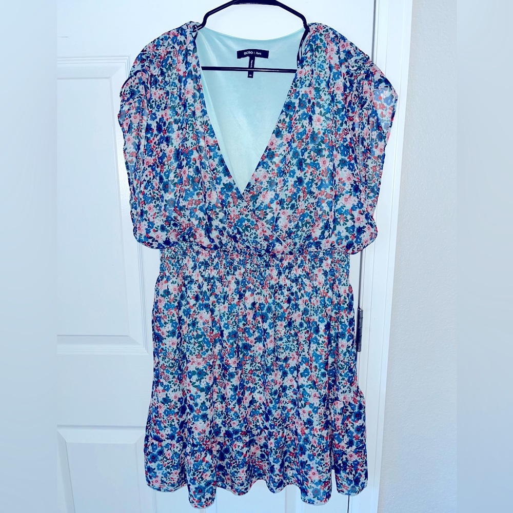BCBG Mini Flower Print Dress, size xxl